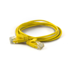 WANTEC UTP CAT6a Patch kábel 1.5m - Sárga kábel és adapter