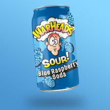  Warheads Blue Raspberry Soda kék málna ízű savanyú üdítőital 355ml üdítő, ásványviz, gyümölcslé
