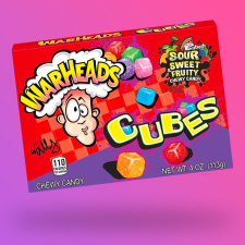  Warheads Sour Cubes savanyú kocka rágós gumicukor 113g csokoládé és édesség