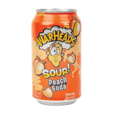 Warheads Sour Peach Soda barack ízű savanyú üdítőital 330ml üdítő, ásványviz, gyümölcslé