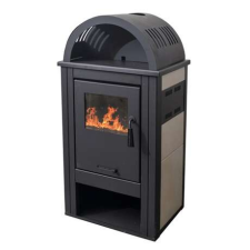 WARNEX Kandalló szabadonálló TERMO ELEGANT LUX ÍVES BÉZS kályha, kandalló