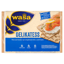 Wasa Delikatess teljes kiőrlésű rozslisztből készült ropogós kenyér 270 g () alapvető élelmiszer