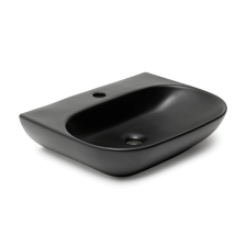 Washbasin SAT Brevis 50x38,5 cm without overflow, black SATBRE5038RBKM szaniter