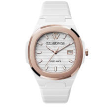 WATCHPEOPLE WP7 - Fehér, rozé arany, női karóra - 43 mm - (700939) karóra
