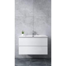 Water Fun Catania White fürdőszoba szekrény mosdóval 90cm fürdőszoba bútor