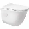 Water Fun FRANKFURT || fali, mélyöblítéses WC csésze slim wc ülőkével, kerámia, fehér