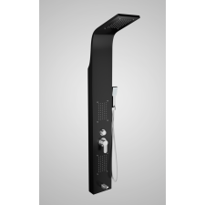 Water Fun Merin BLACK zuhanypanel, rozsdamentes acél csaptelep