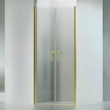 Water Fun Westy || Gold 120 kétszárnyú nyíló zuhanyajtó, 195cm, 6mm, NANO kád, zuhanykabin