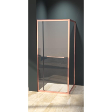 WaterFun Firenze zuhanykabin Rose Gold 6mm 80cm kád, zuhanykabin