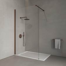 WaterFun Walk-in zuhanyfal RoseGold 80, 200cm, 8mm kád, zuhanykabin