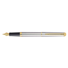 Waterman Hémisphére töltőtoll rozsdamentes acél arany klipsz S0920310 toll