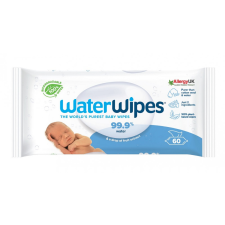 WaterWipes Nedves törlőkendők, műanyagmentes 60 db törlőkendő