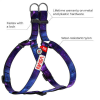 WAU DOG WAUDOG harness NASA21 - hám (QR kódos, NASA21 dizájn) kutyák részére (24-27cm) XS1