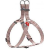 WAU DOG WAUDOG Re-Cotton Harness (M) - hám újrahasznosított pamutból (QR kódos, fényvisszaverő csíkkal, barna ) kutyák részére (50-80cm/20mm)