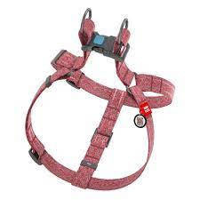 WAU DOG WAUDOG Re-Cotton Harness (S) - hám újrahasznosított pamutból (QR kódos, fényvisszaverő csíkkal, piros) kutyák részére (40-55cm/15mm) nyakörv, póráz, hám kutyáknak