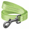 WAU DOG WAUDOG Re-cotton, Reflective Dog Leash (M) - póráz, újrahasznosított pamutból (világoszöld, fényvisszaverő csíkkal) kutyák részére (20mm/150cm)