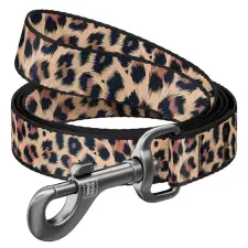  WAUDOG textil kutya póráz Leopard 120cm nyakörv, póráz, hám kutyáknak