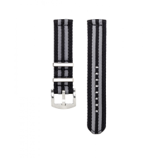 WB Original prémium kétrészes Nato óraszíj, fekete/szürke, 22mm óraszíj
