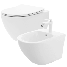 WC csésze WC Carlo Flat Mini Rimless + Bidé Carlo Mini szaniter