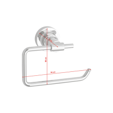  WC-papír tartó Tesa Luup fém króm 40287-00000-00 fürdőszoba kiegészítő