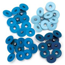 We R Makers Szegecs , WRMK Wide Eyelets / Blue - (40 db) dekorációs kellék