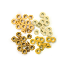 We R Memory Keepers Szegecs , WRMK Eyelets standard / yellow - sárga (60 db) dekorációs kellék