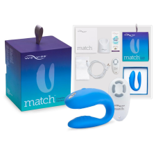 We-Vibe Match - vízálló, akkus párvibrátor (kék) vibrátorok