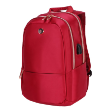 Wearable Intelligent German Gmbh SwissDigital hátizsák, piros (37x26x12 cm) Midi Backpack, RFID iskolatáska
