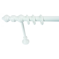 Webba Függönykarnis Fém + PVC, fehér, 28 mm / 160 cm + kiegészítők karnis, függönyrúd
