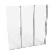 Webba Paraván fürdőkádhoz JY - 888, 140 x 140 cm, 3 panel fürdőszoba kiegészítő