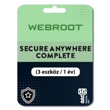 Webroot SecureAnywhere Complete (3 eszköz / 1 év) (Elektronikus licenc) karbantartó program