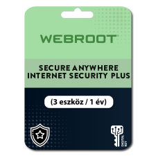 Webroot SecureAnywhere Internet Security Plus (3 eszköz / 1 év) (Elektronikus licenc) karbantartó program