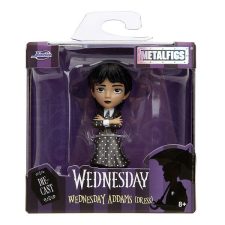 Wednesday fém figura - Wednesday Adams pöttyös ruhában játékfigura