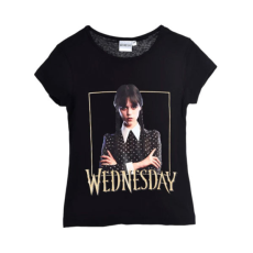 WEDNESDAY Wednesday Gloomy Black gyerek rövid póló, felső 8 év / 128 cm