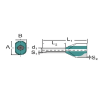 Weidmüller Interface GmbH &amp; Co. KG Érvéghüvely iker 2x 1,0/ 8 piros DIN H1.0/15D 9018540000 Weidmüller
