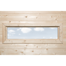 Weka egyszárnyú ablak natúr125 cm x 40 cm 21/28 mm-es falvastagsághoz kerti tárolás