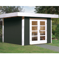 Weka Faház Weka designhaus 126 kerti tároló 295 x 300 cm, antracitszürke-fehér kerti tárolás