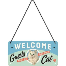  Welcome Cat - Fémtábla dekoráció