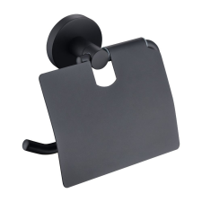 Welland Diamond WC papír tartó fedőlappal - fekete (90307-B) fürdőszoba kiegészítő