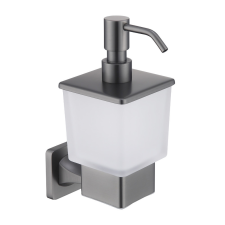 Welland Exclusive-Line fali szappanadagoló - gunmetal / tejüveg (39913-BGM) fürdőszoba kiegészítő