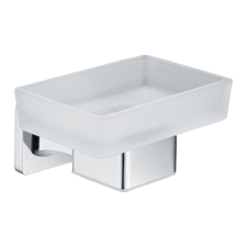 Welland Exclusive-Line fali szappantartó - króm / tejüveg (39905) fürdőszoba kiegészítő