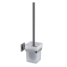 Welland Exclusive-Line WC kefe fali tartóval - gunmetal / tejüveg (39911-BGM) takarító és háztartási eszköz