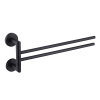 Welland Fekete 2 soros behajtható törölközőtartó rúd | Welland Diamond 90308B-B