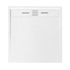 Welland kőhatású zuhanytálca szifonnal 100 x 100 cm - fehér (GT-100100LS) kád, zuhanykabin
