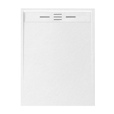 Welland kőhatású zuhanytálca szifonnal 80 x 100 cm - fehér (GT-10080LS) kád, zuhanykabin