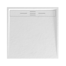 Welland kőhatású zuhanytálca szifonnal 80 x 80 cm - fehér (GT-8080LS) kád, zuhanykabin