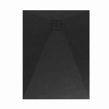 Welland kőhatású zuhanytálca szifonnal 90 x 120 cm - fekete (GT-12090SS) kád, zuhanykabin