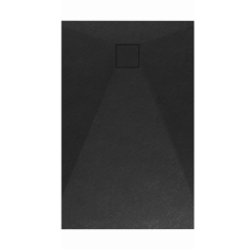 Welland kőhatású zuhanytálca szifonnal 90 x 150 cm - fekete (GT-15090SS) kád, zuhanykabin