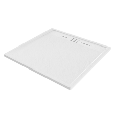 Welland kőhatású zuhanytálca szifonnal 90 x 90 cm - fehér (GT-9090LS) kád, zuhanykabin