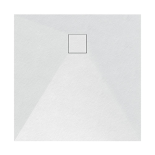 Welland kőhatású zuhanytálca szifonnal 90 x 90 cm - fehér (GT-9090SS) kád, zuhanykabin